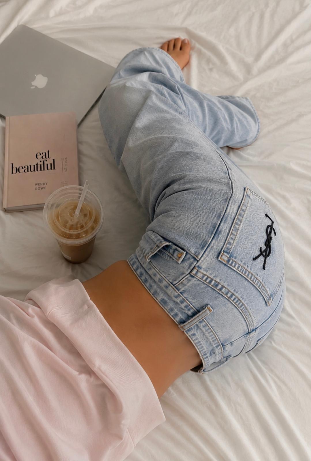 YSL High-waisted jeans
