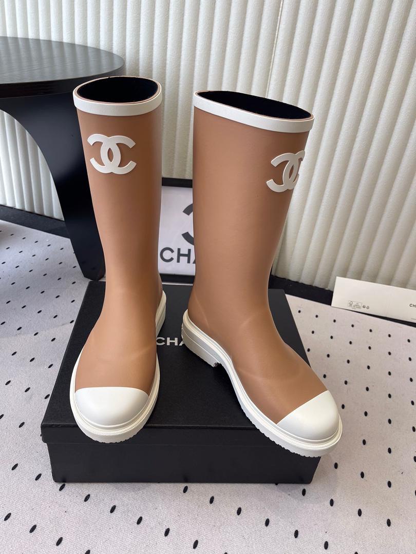 Viral Rubber Boots Caramel