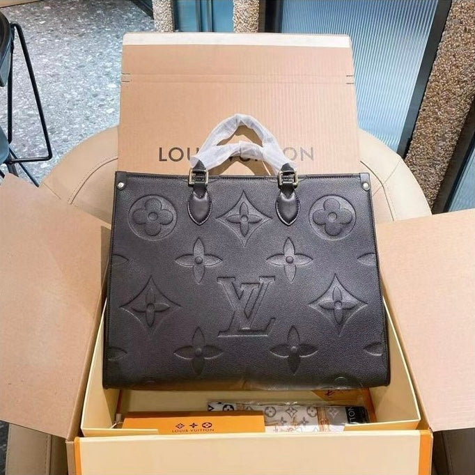 LV OnTheGo PM en piel Monogram Empreinte negro