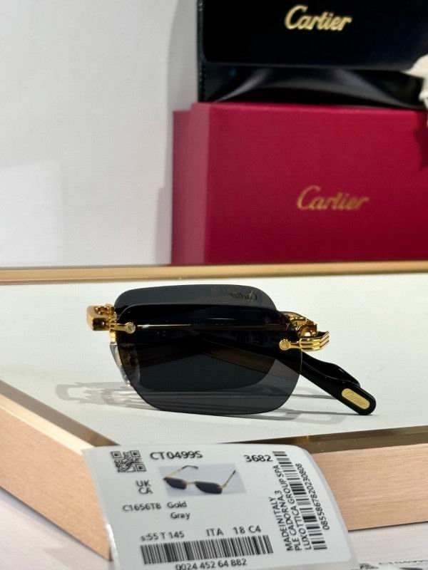 Foldable Rimless Rectangle Sunglasses