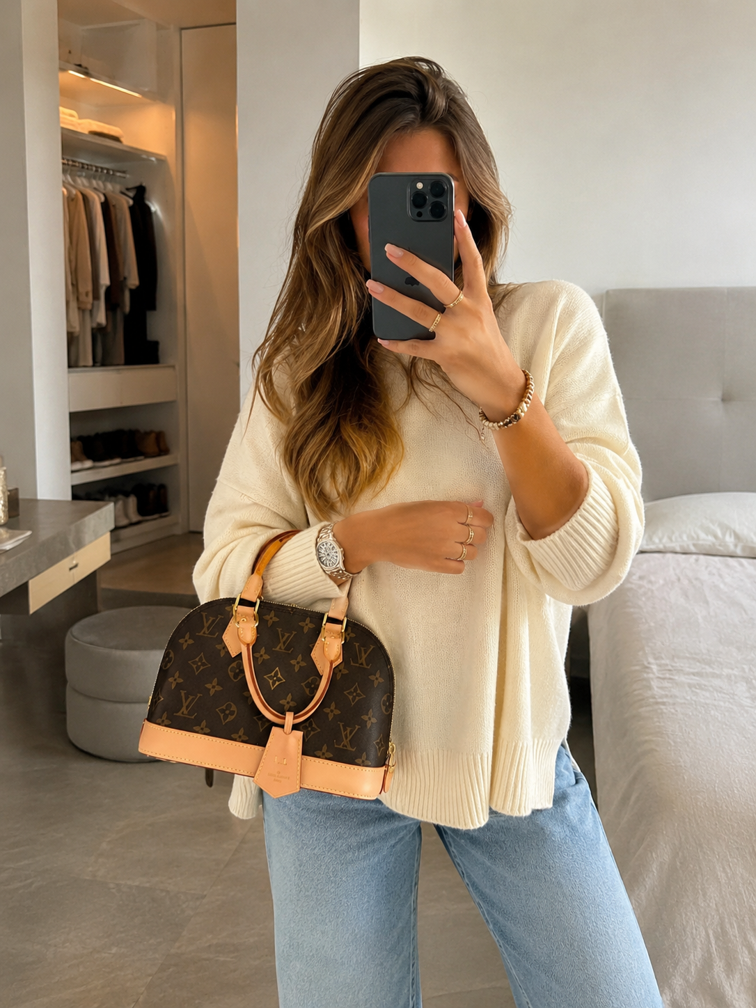 Louis Vuitton Alma BB en lona Monogram