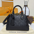 Embossed leather handbag