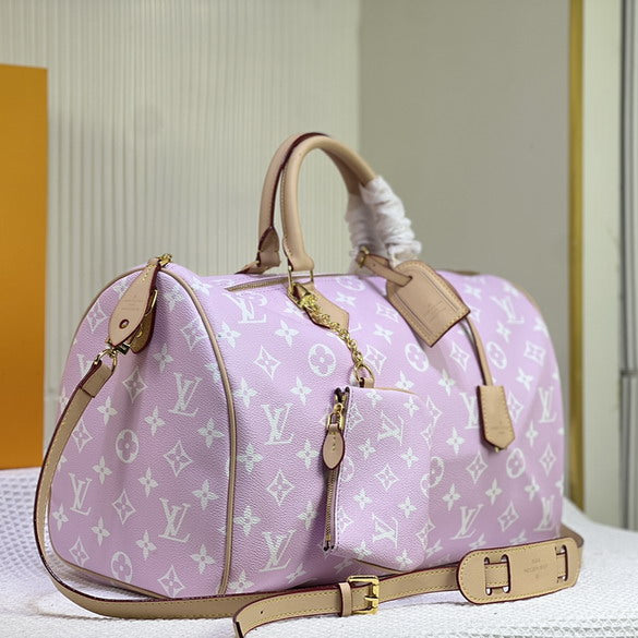 Bolsa de viaje rosa LV