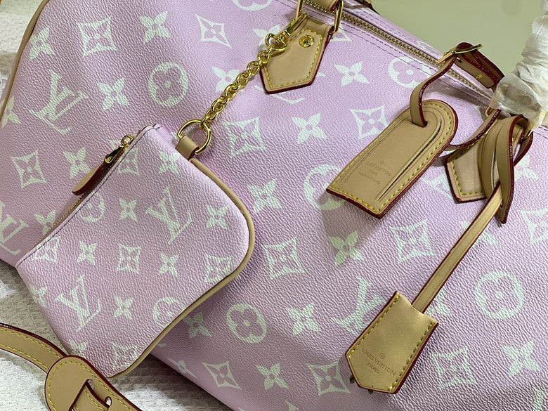 Bolsa de viaje rosa LV