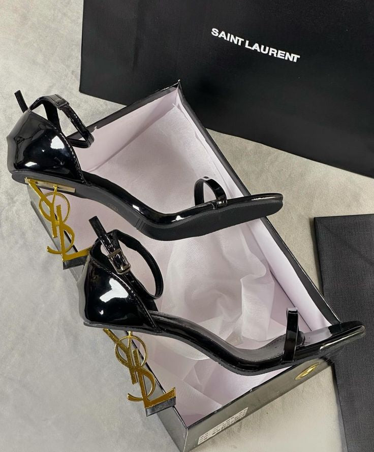 Tacones Icónicos Dorados YSL