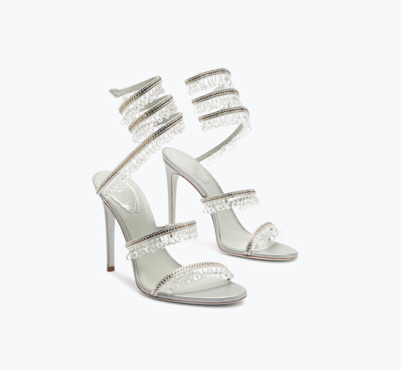 Cleo crystal-strap sandals