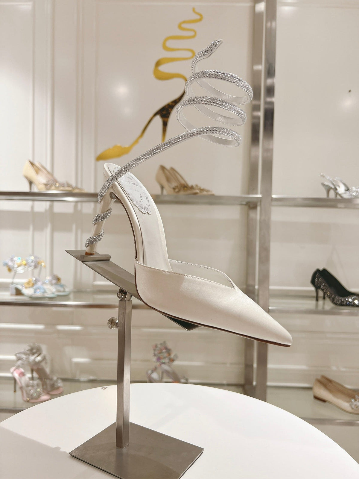 Cleo heels with snake design