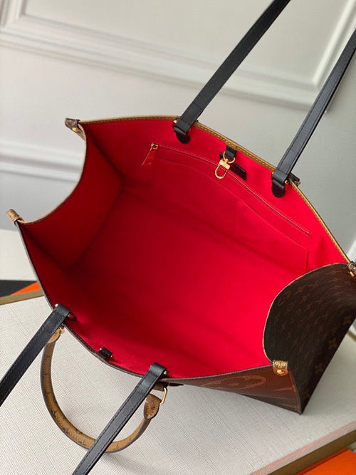Bolso tote grande con monograma clásico
