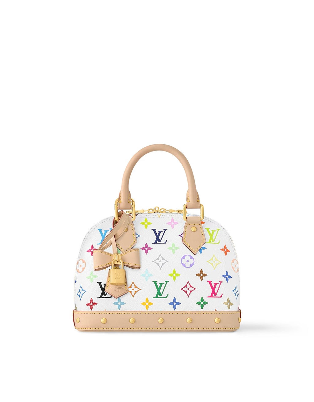 LV Alma BB Monogram Multicolor White