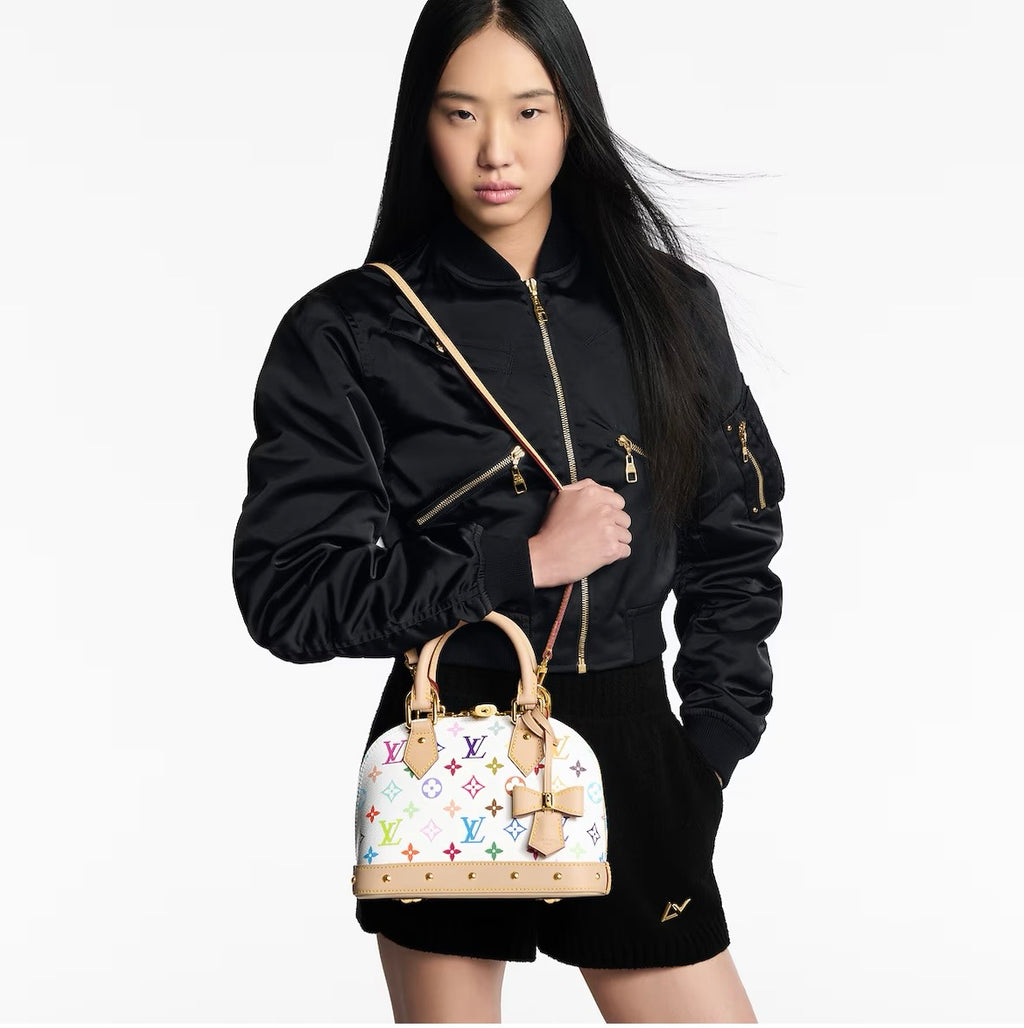LV Alma BB Monogram Multicolor White