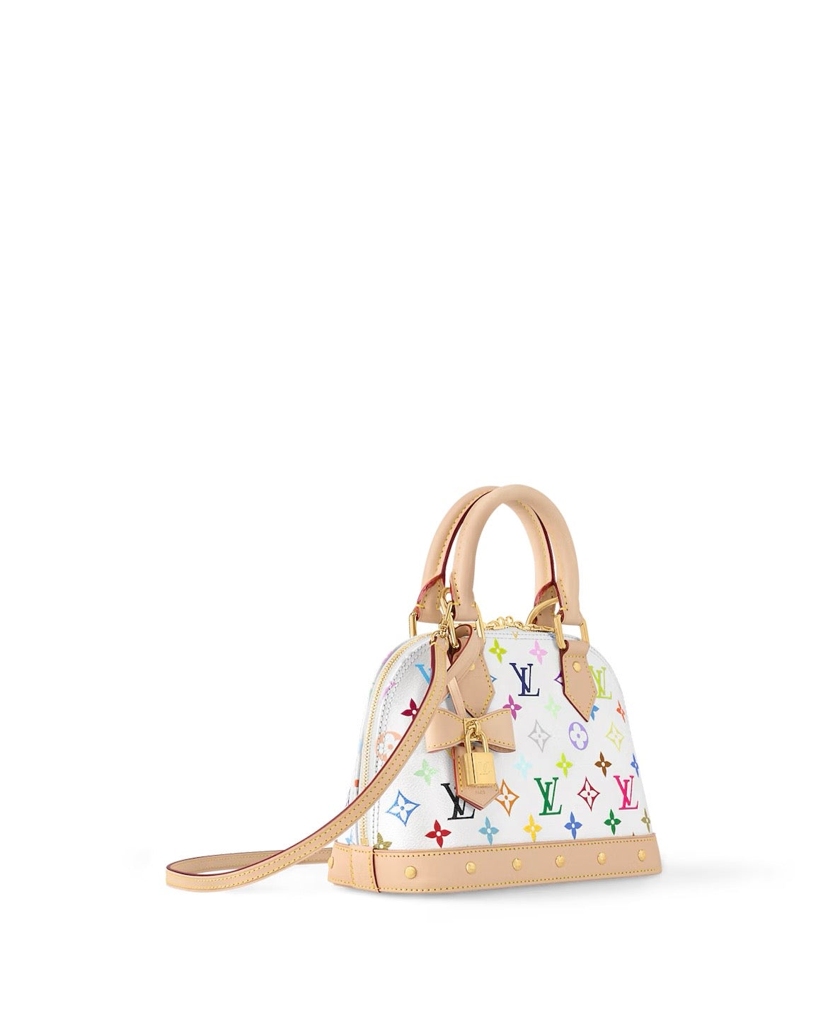 LV Alma BB Monogram Multicolor White
