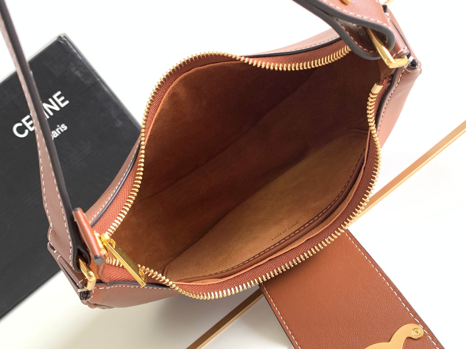 Calfskin Triomphe Shoulder Bag