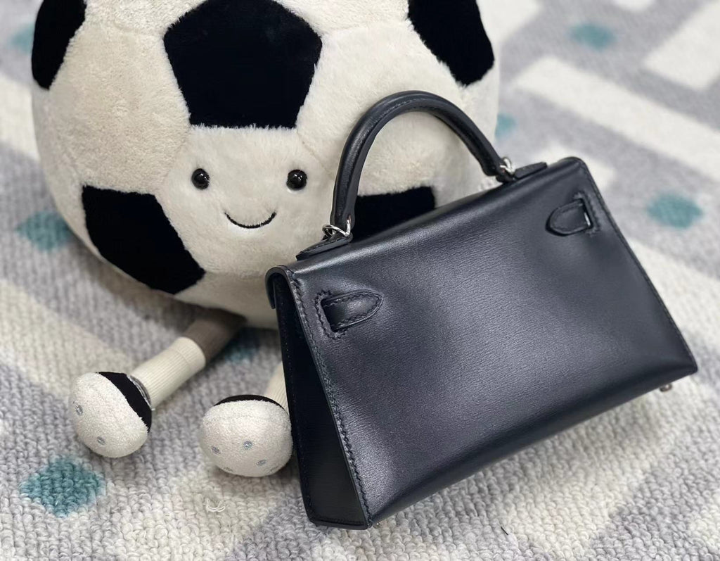 Mini Leather Bag with Palladium Studs