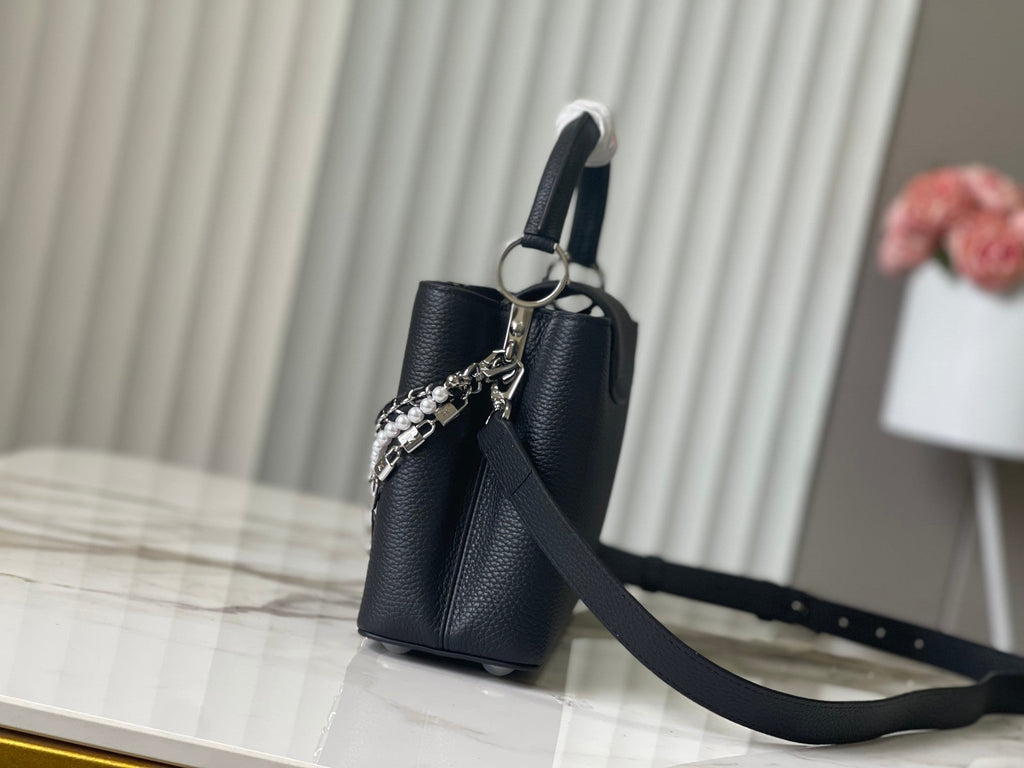 Capucines Trilogy Chain 3-in-1 Black & Pearl