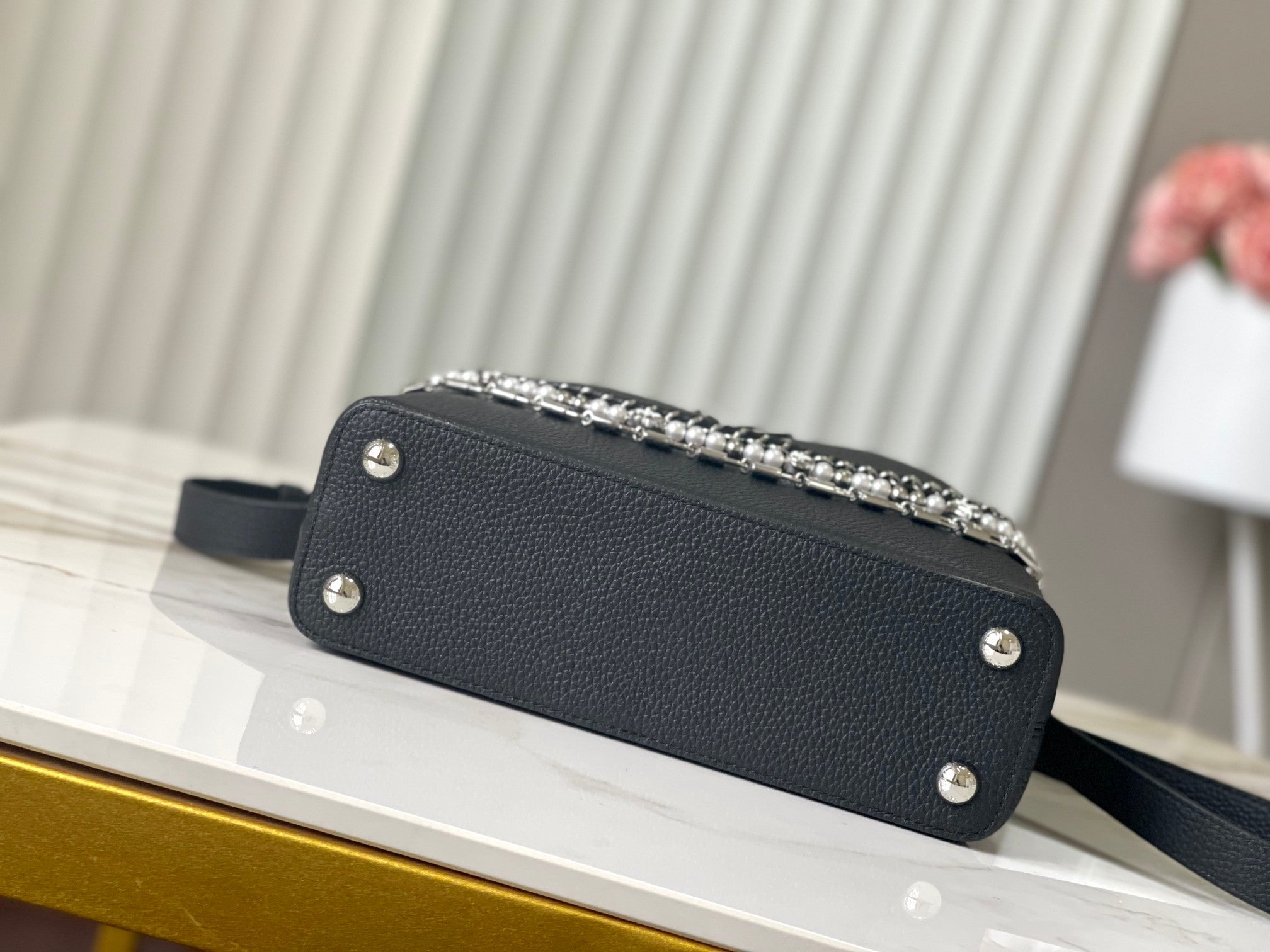 Capucines Trilogy Chain 3-in-1 Black & Pearl