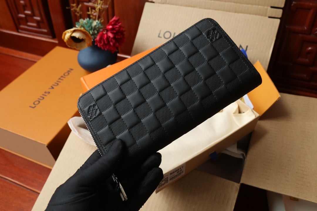 Monogram Zip Wallet