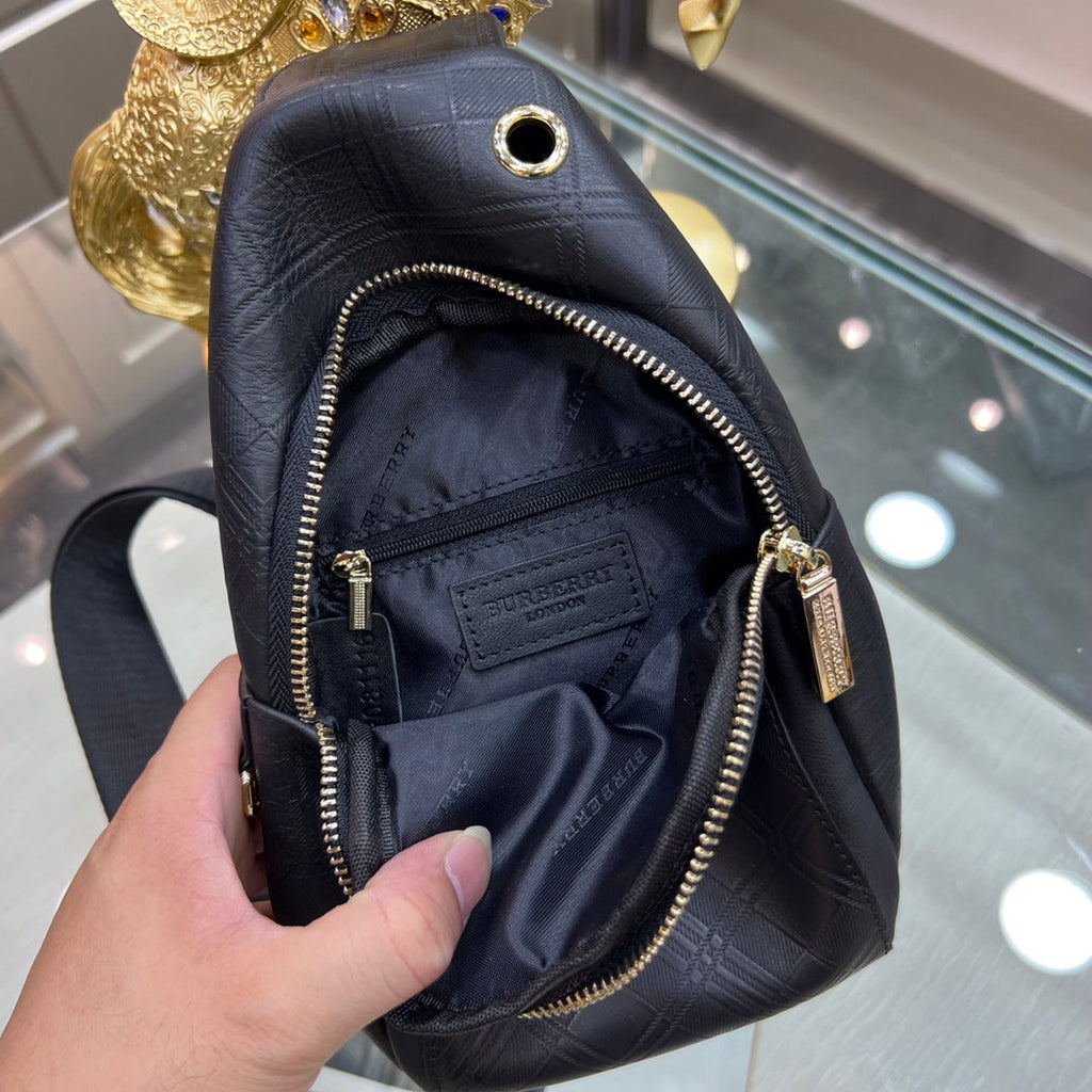BB Leather Crossbody Bag