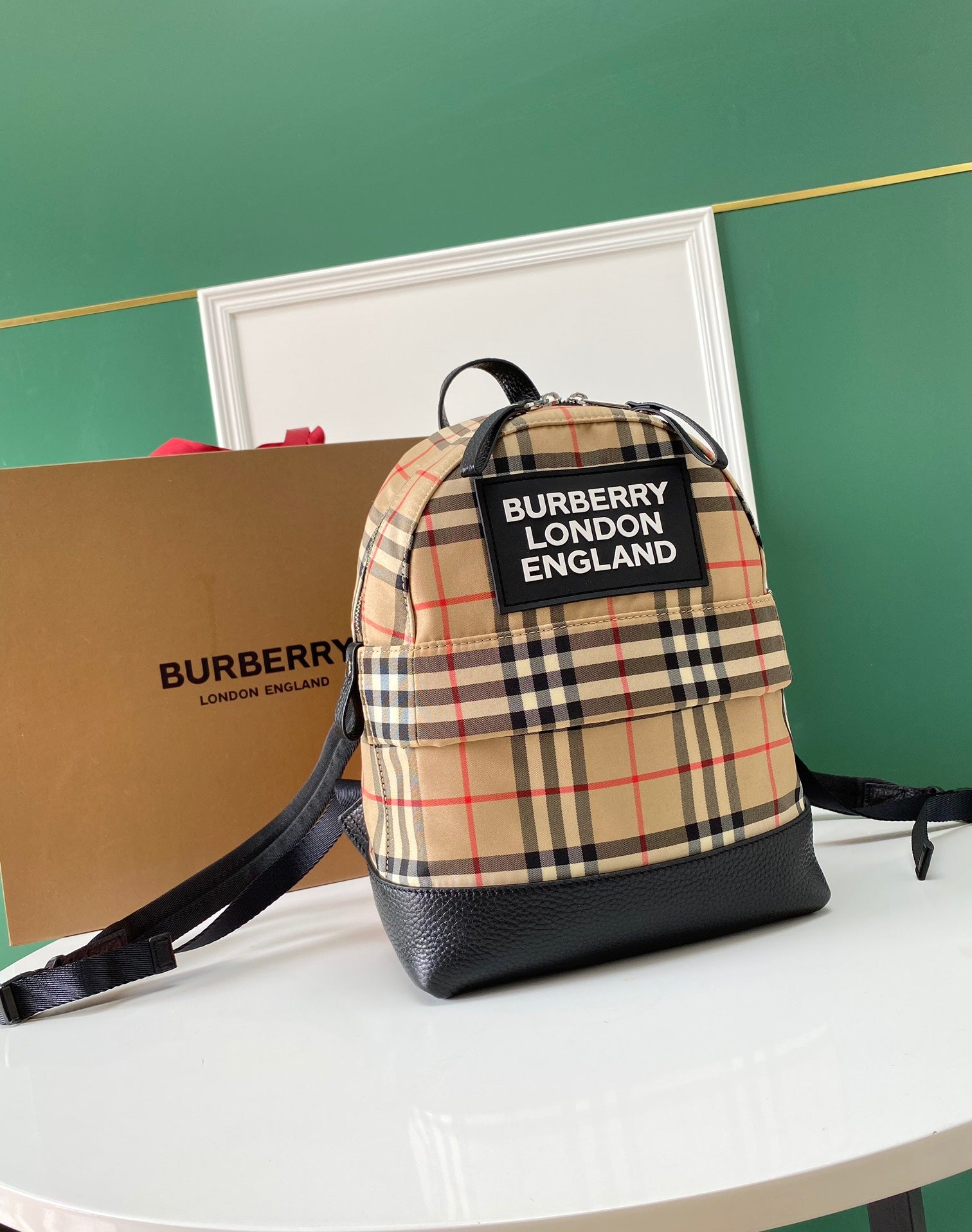 Retro Checkered Backpack