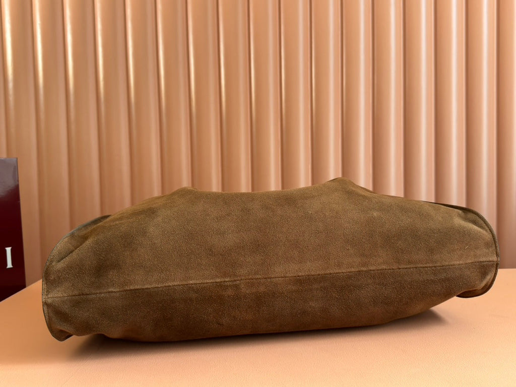 Blondie Large Tote Bag Brown Suede