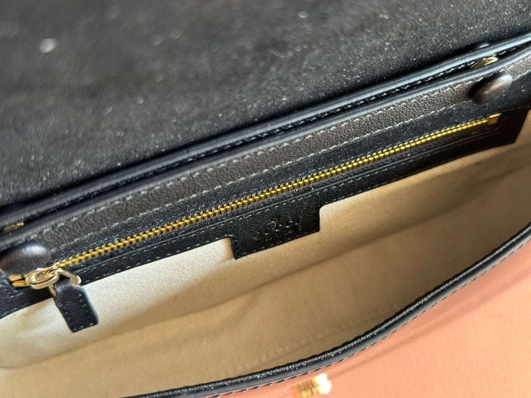 Blondie Small Shoulder Bag Black Patent Leather