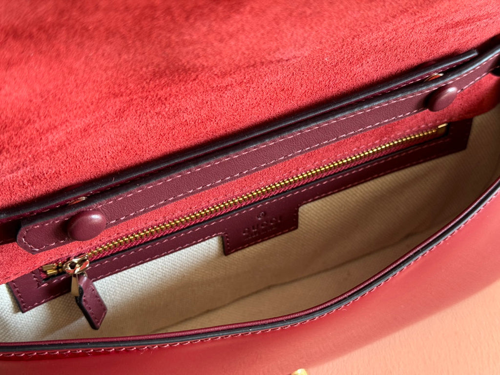 Blondie Small Shoulder Bag Red Patent Leather
