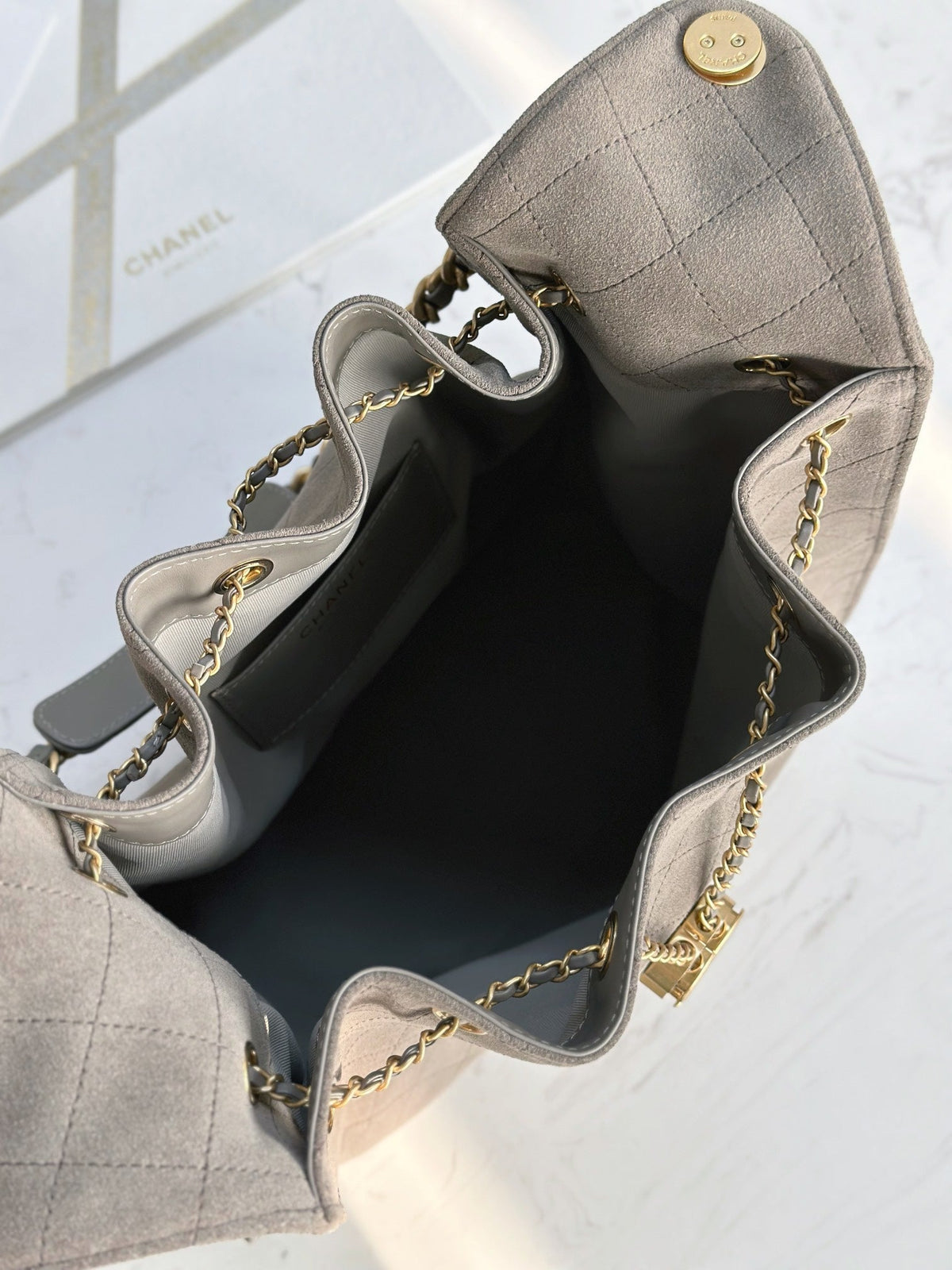 Frosted Suede Hobo Bucket Bag – 2 Sizes