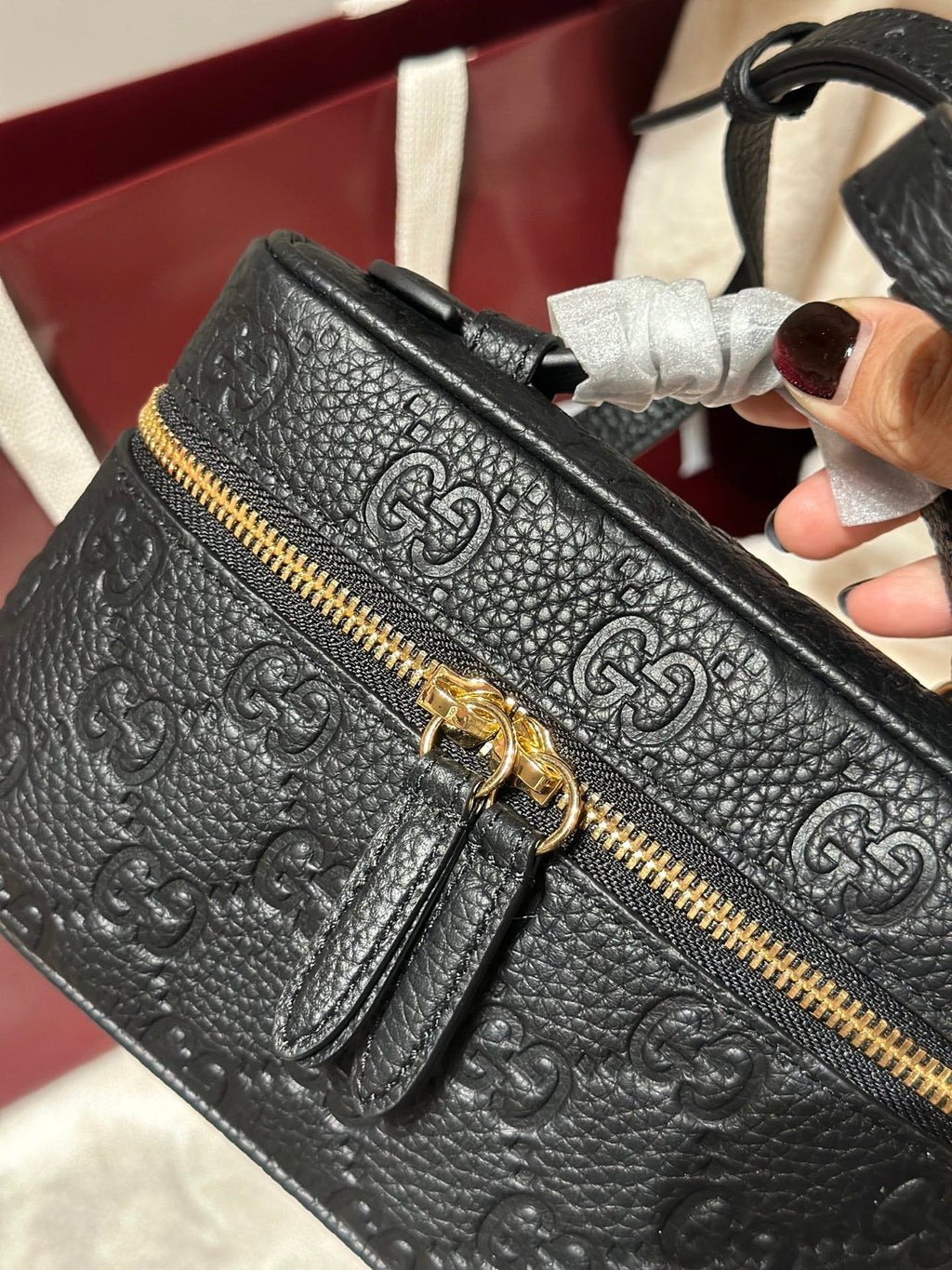 Shoulder Bag Pressed Leather