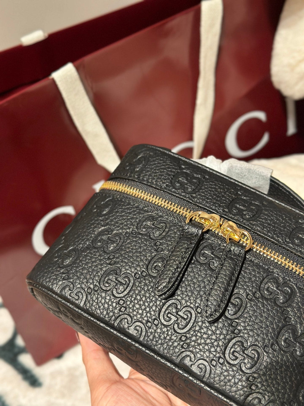 Shoulder Bag Pressed Leather