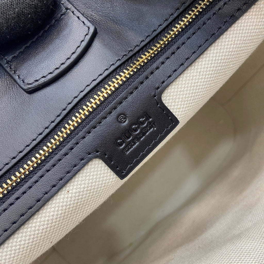 Bucket Bag Black Leather