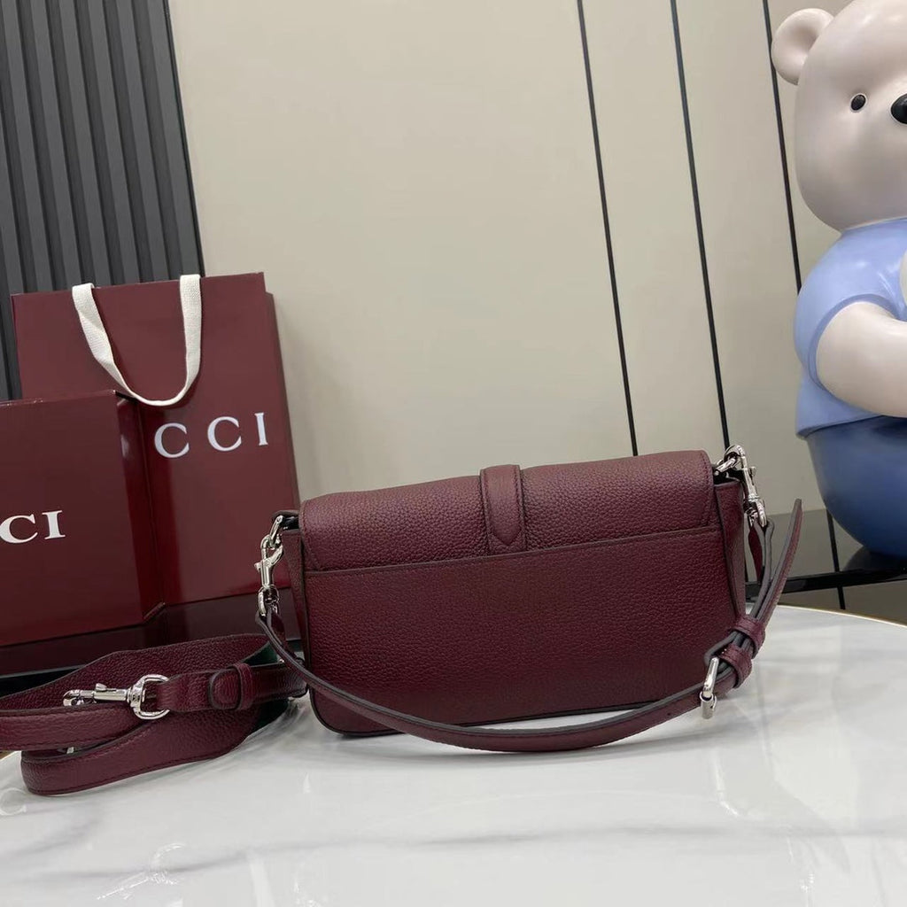 Crossbody Bag Ancora Red Leather