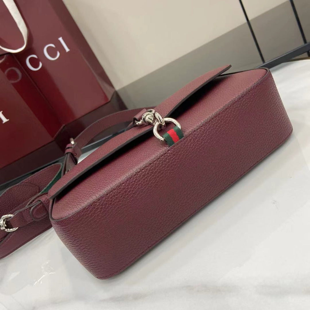 Crossbody Bag Ancora Red Leather
