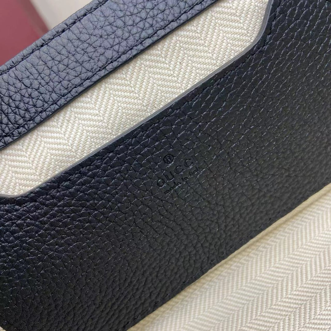 Crossbody Bag Black Grained Leather – Spring/Summer 2025