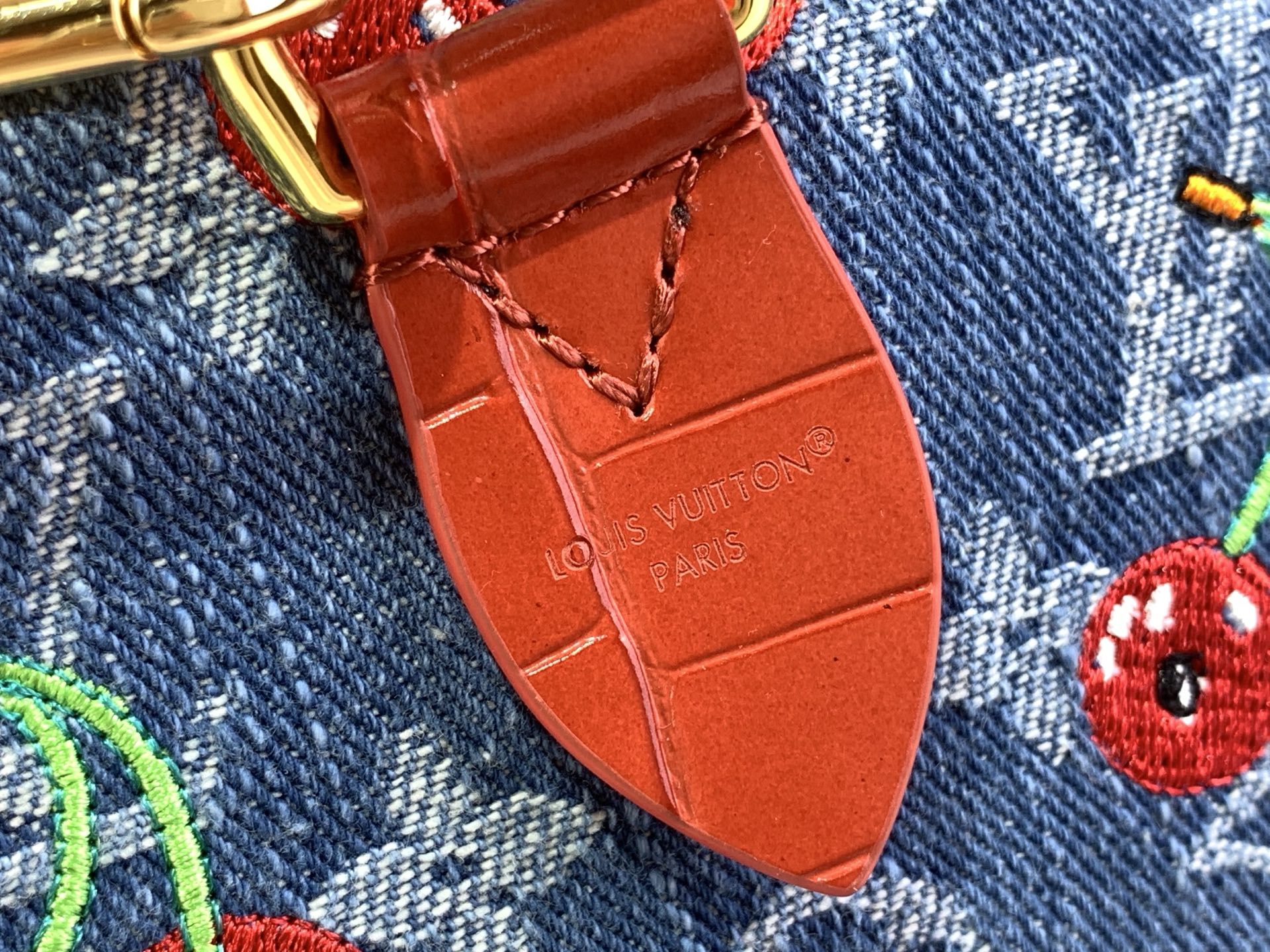 Monogram Denim Cerise