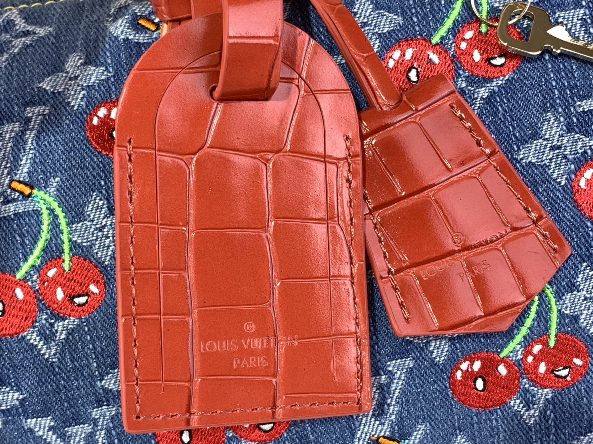 Monogram Denim Cerise